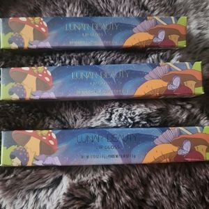 Lunar Beauty New Moonshroom lip gloss trio.